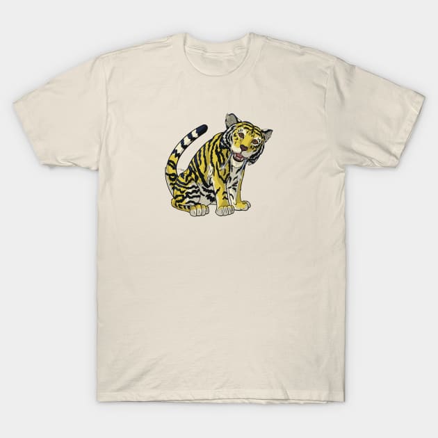 Punimals - Sabertoothed Tiger T-Shirt by tygerwolfe